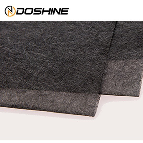 Wet forming fiber felt